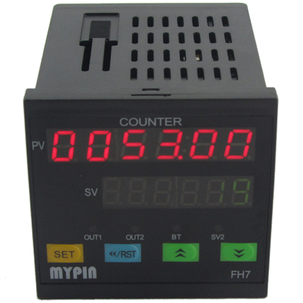 기존 mypin 80-265 v ac/dc 6 프리셋 디지털 카운터 미터 10 kpcs 릴레이 출력 FH7-6CRNB 72 h x 72 w 무료 배송